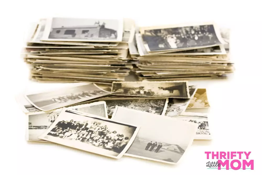 piles of old photographs
