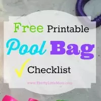 Free Printable Pool Bag Checklist