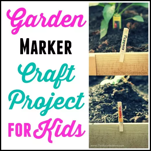 Garden Marker Craft Project For Kids