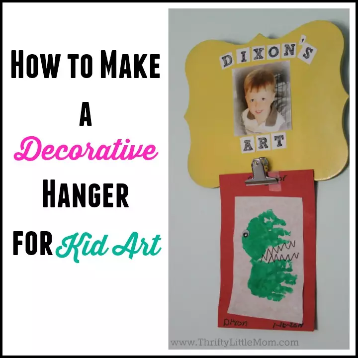 Make A Decorative Hanger For Kid Art