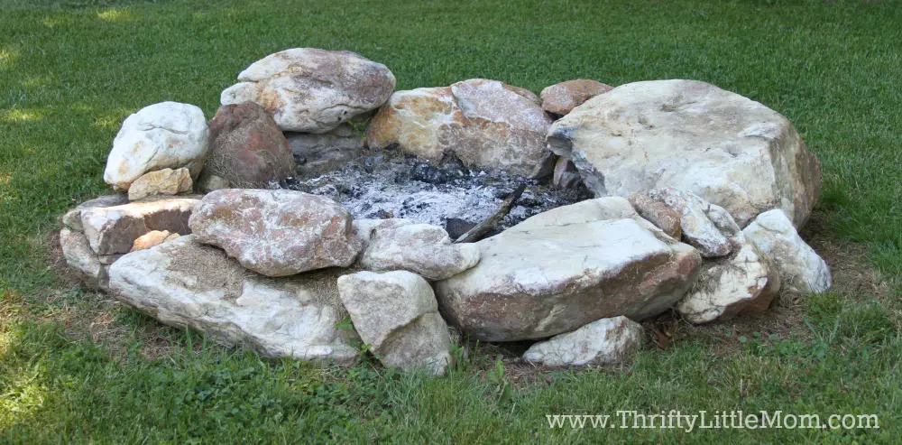 Building a backyard firepit for free