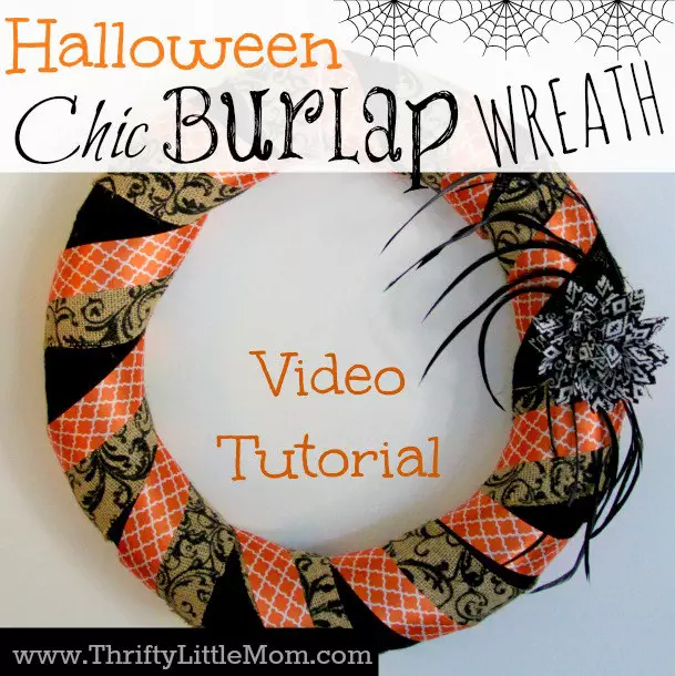 How To Make a Chic Burlap DIY Halloween Wreath