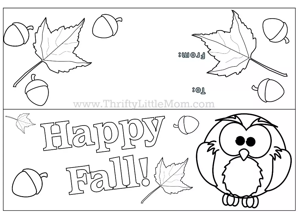 Free Printable Happy Fall Treat Bag Topper