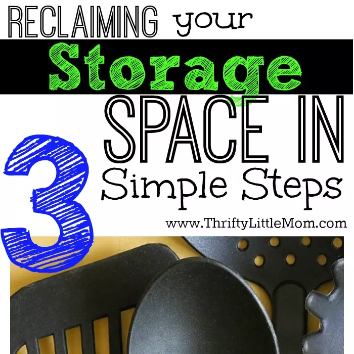 Reclaiming your storage spaces in 3 simple steps