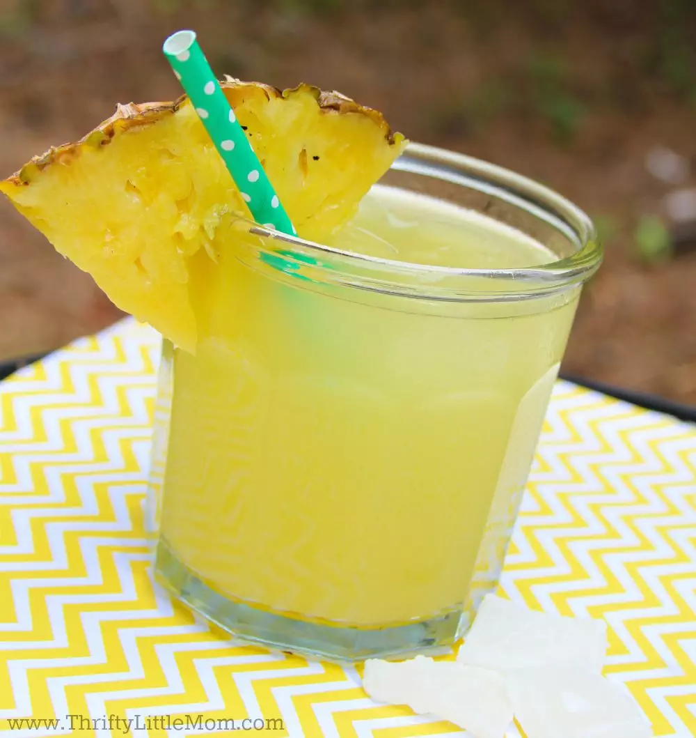 pineapple coconut drunk for a luau party idea