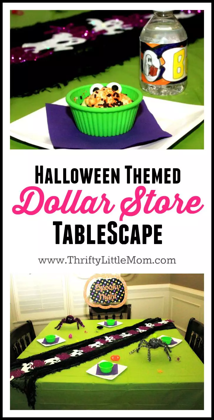 Halloween Themed Dollar Store Tablescape