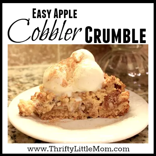 Easy Apple Crumble Cobbler