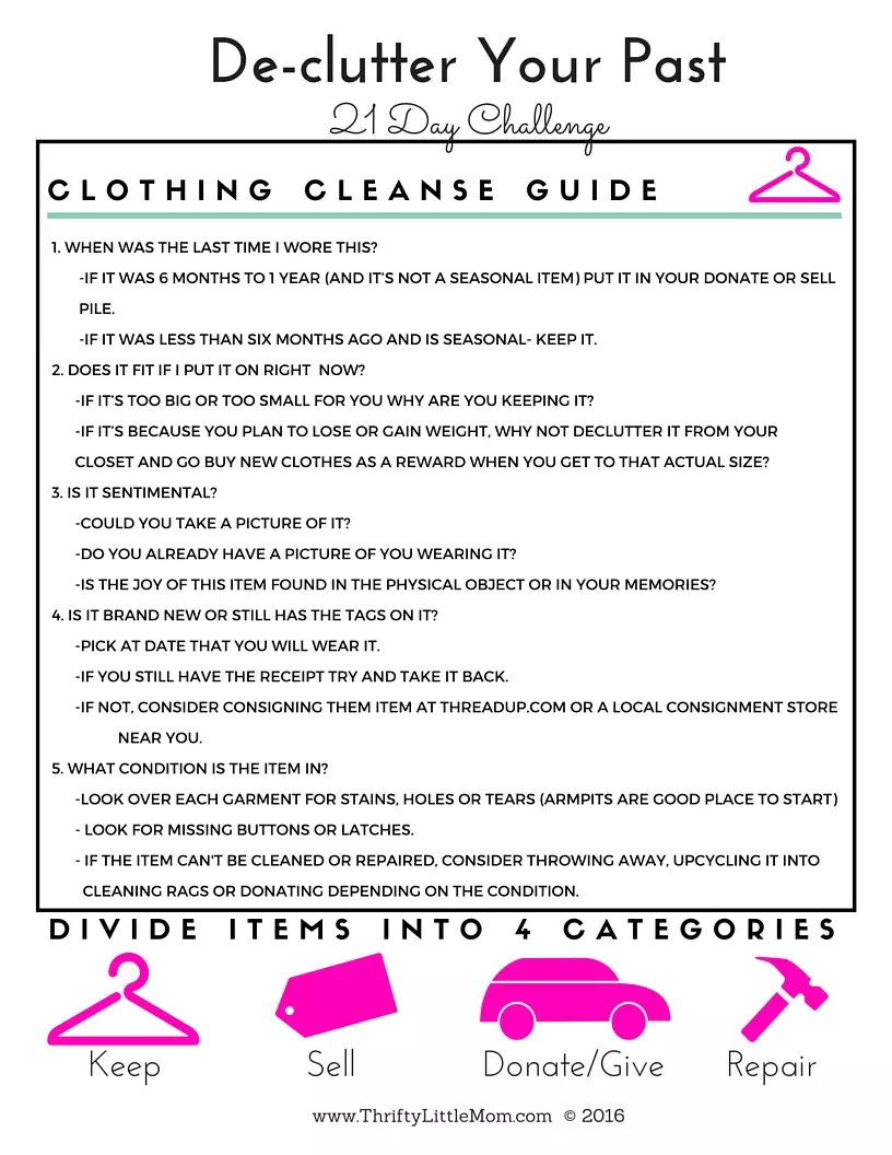 Clothing Cleanse Guide