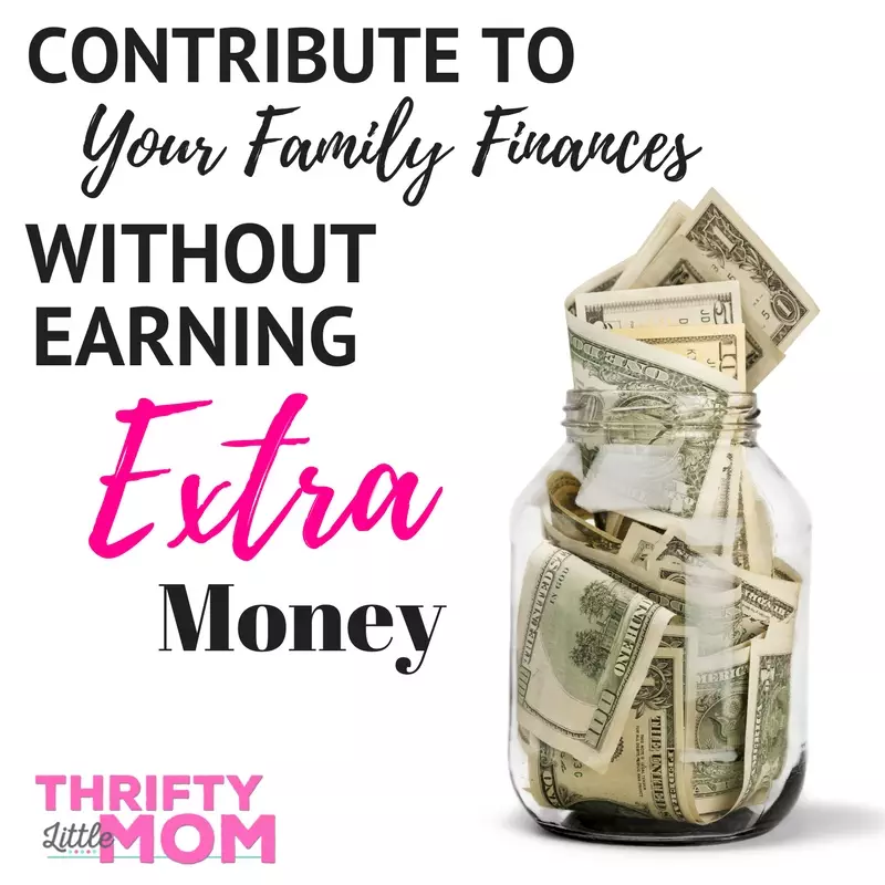 How To Contribute to Your Family Finances Without Earning Extra Money