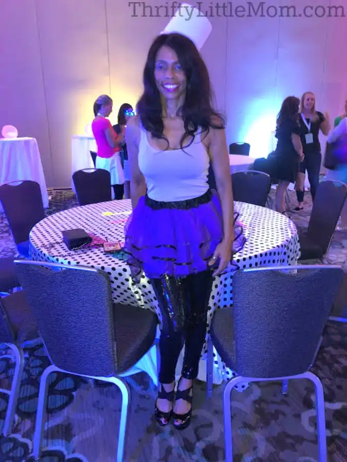 Purple tutu for 80s costume party