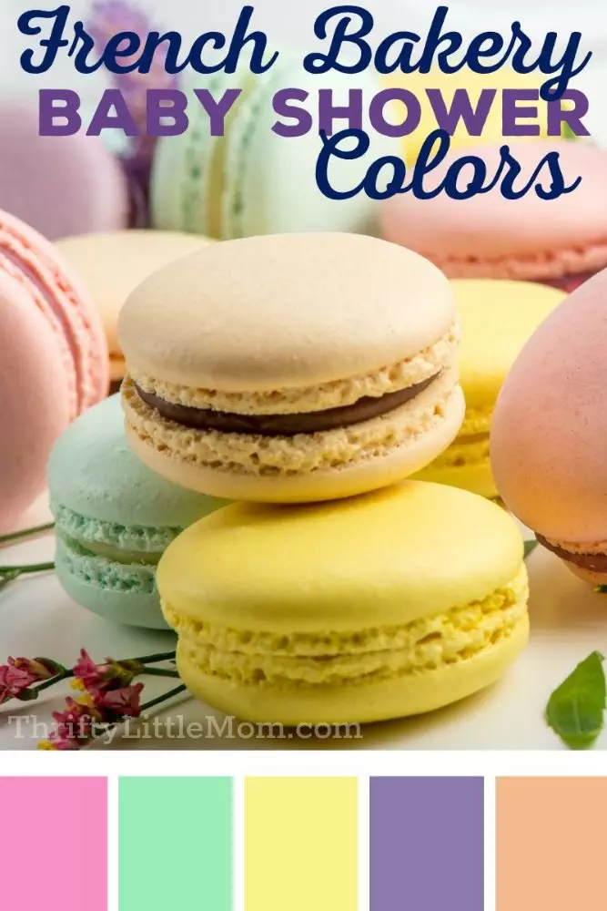 pastel pastry colors for baby shower decoration ideas