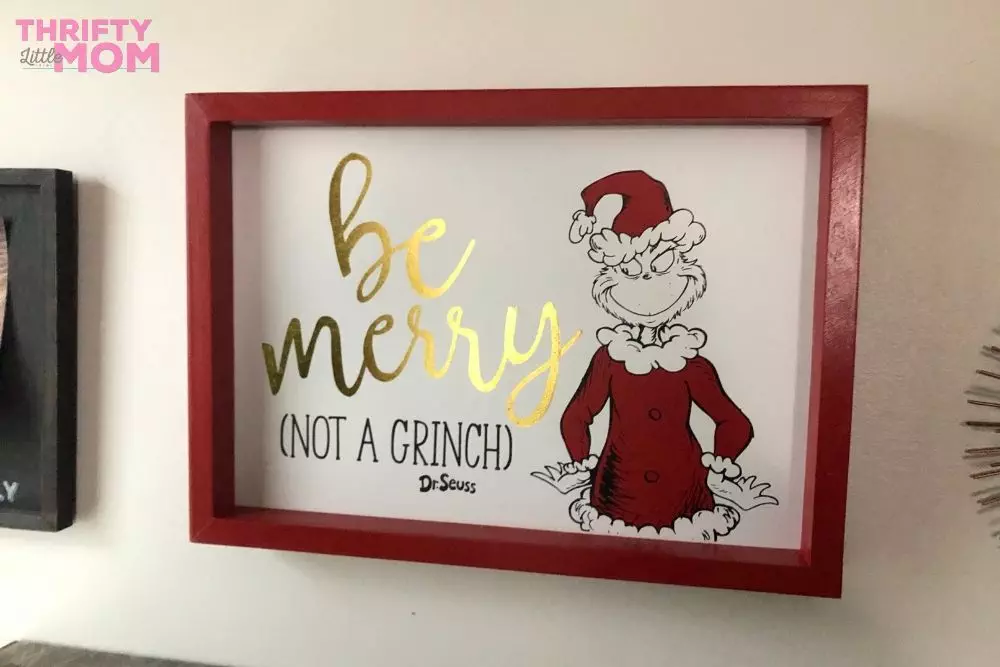 be merry grinch wall art