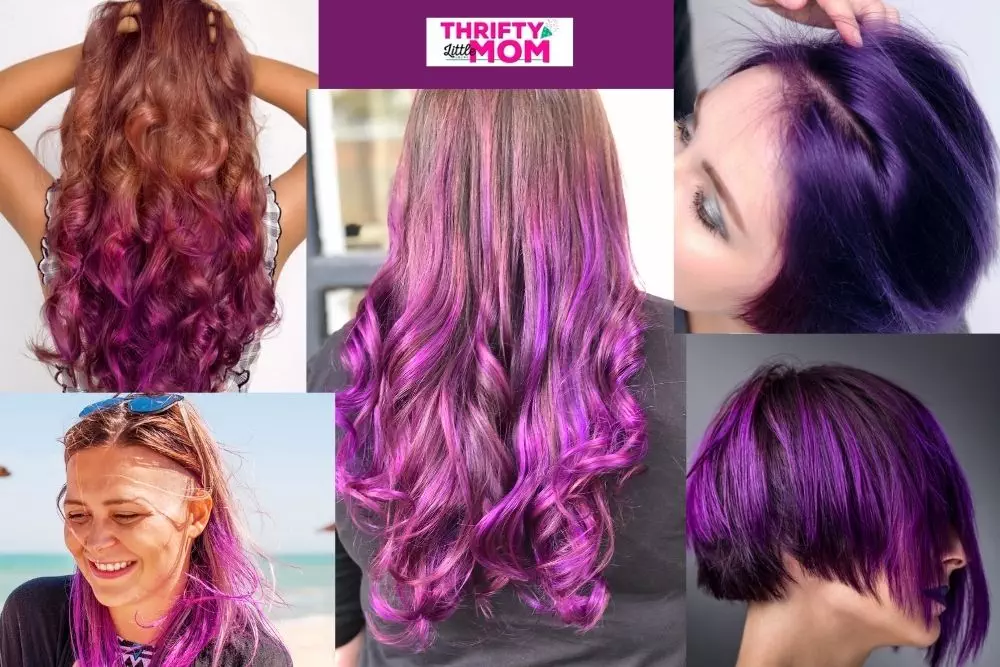 How to Get Gorgeous Purple Highlights in Brown Hair