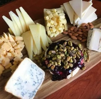 seven cheese paring cheese board